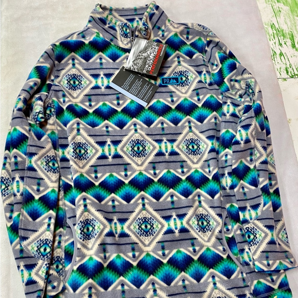 NWT Powder River Outfitters Ladies 1/4 Zip Pullover XL